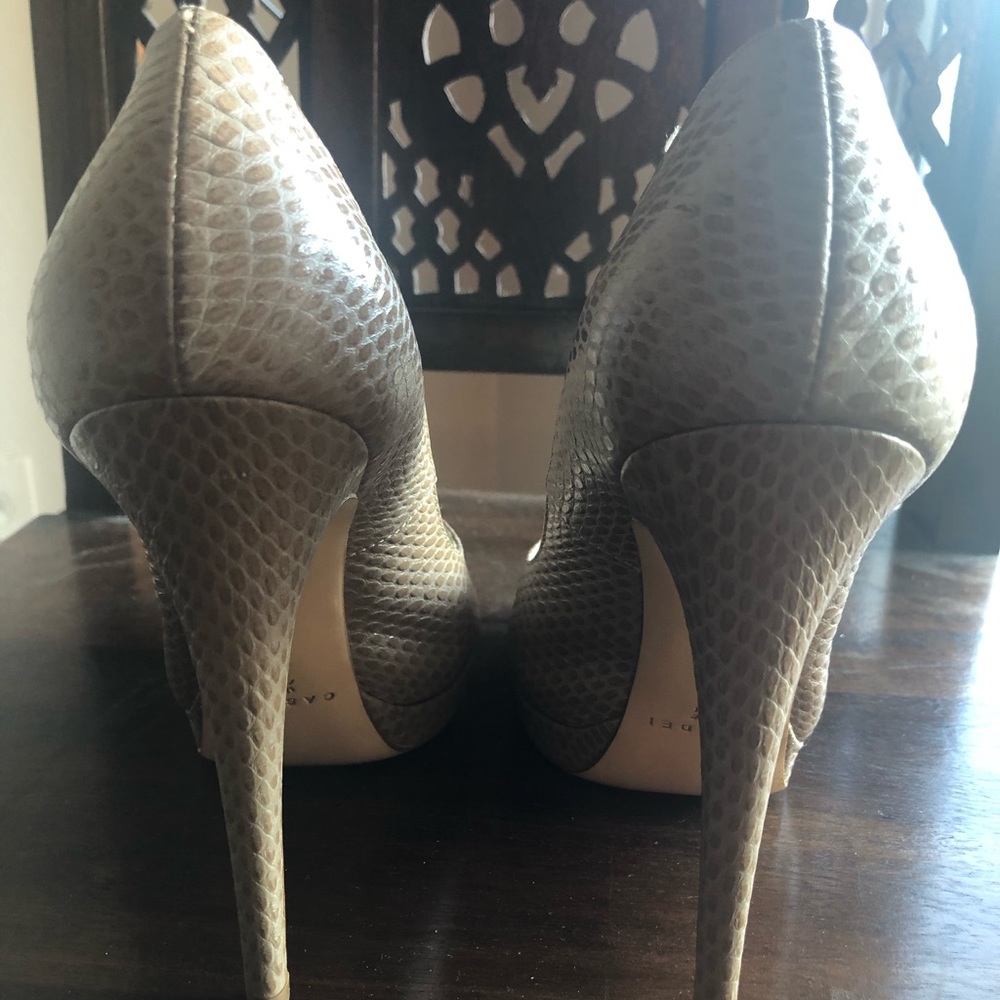 Casadei Peep Toe Platform Pump - image 6